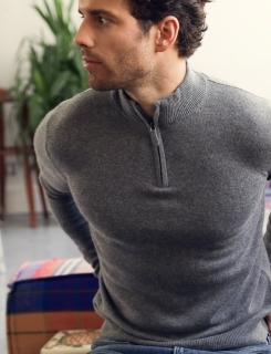 Pull Col Camionneur Ml 100%cashmere Gg12