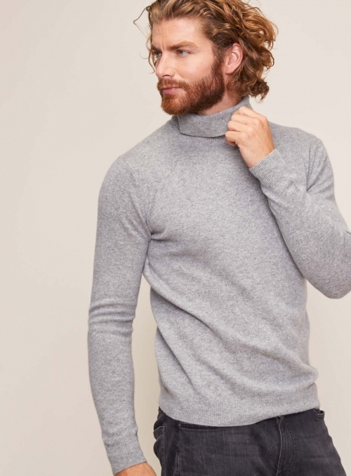Pull Col Roule homme